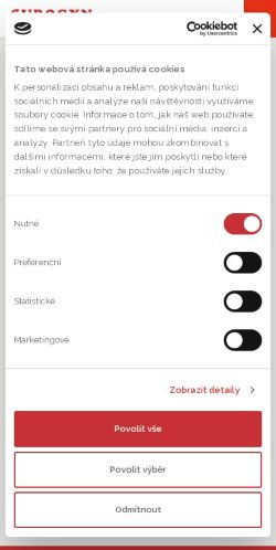 Mobilní verze webu EUROGYN MUDr. Ivan Huvar s.r.o.