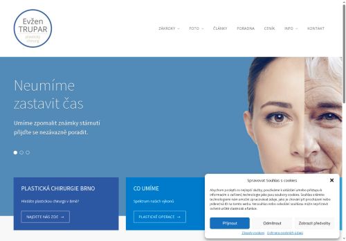 Desktop verze webu Human Beauty s.r.o.