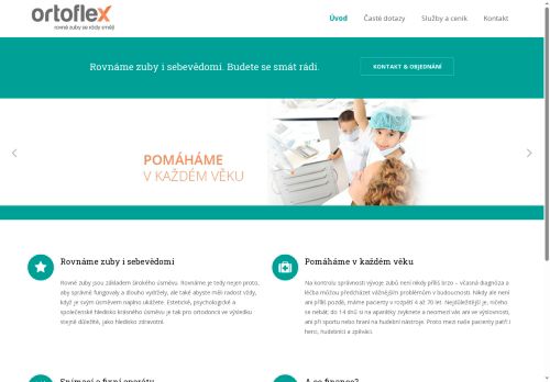 Desktop verze webu ORTOFLEX s.r.o.