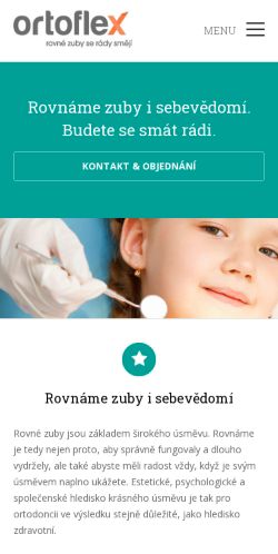 Mobilní verze webu ORTOFLEX s.r.o.