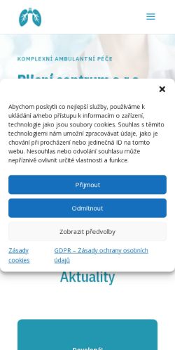 Mobilní verze webu STŘECHY ČAPEK s.r.o.