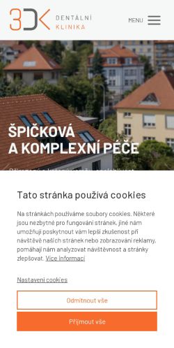 Mobilní verze webu 3DK s.r.o.