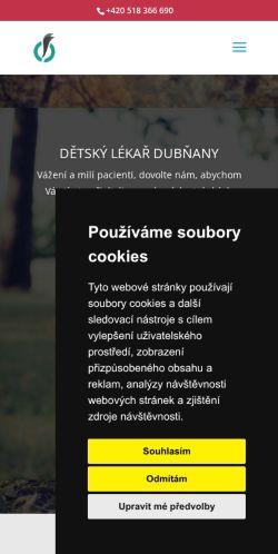 Mobilní verze webu MUDr. Eva Vrzalová s.r.o.